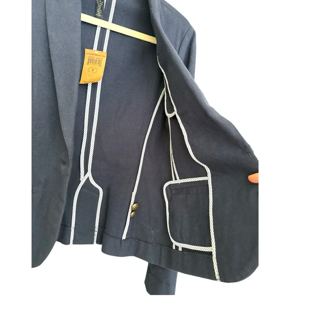 Lucky Brand deconstructed navy blazer size S NWT C0026 - Picture 6 of 6